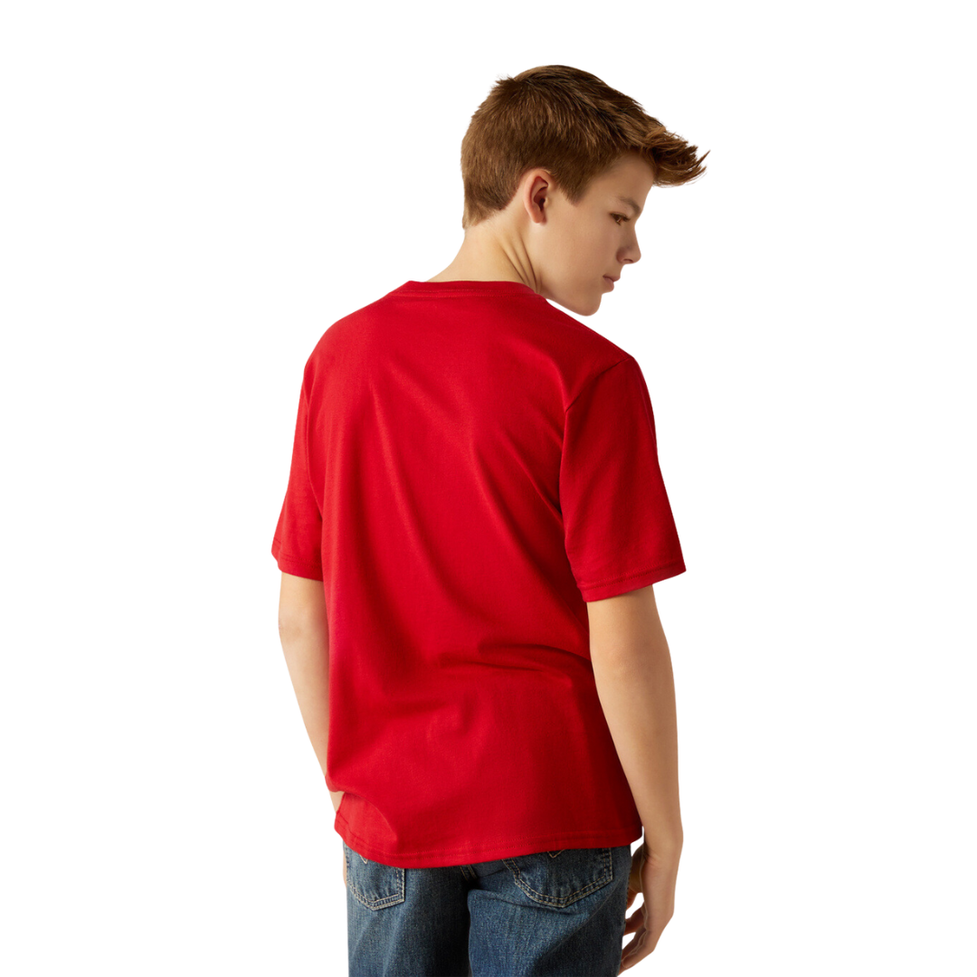 Ariat Youth Boy's Buffalo West Red Shirt