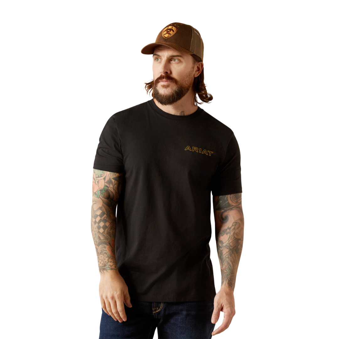 Ariat Men's Western Wear Black Shirt