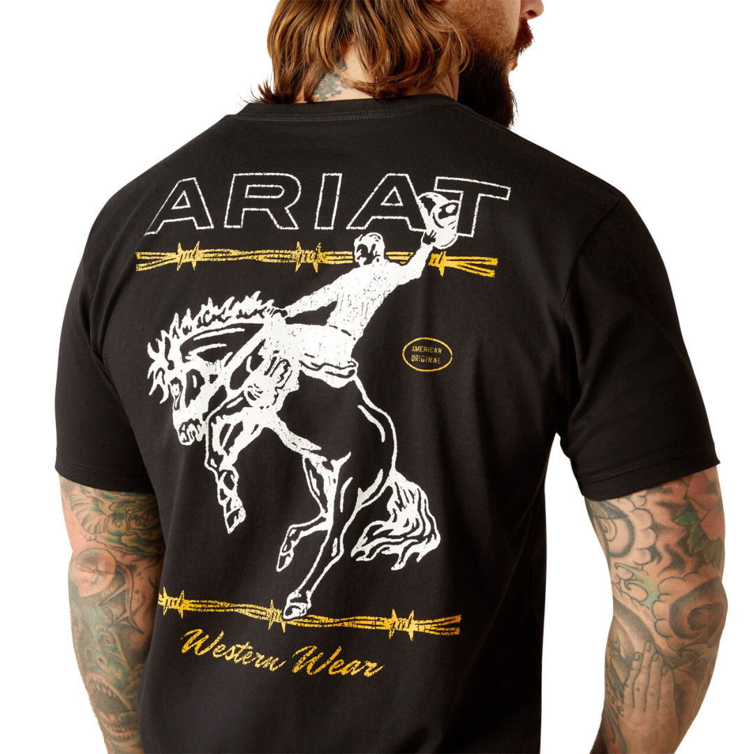 Ariat Men's Western Wear Black Shirt