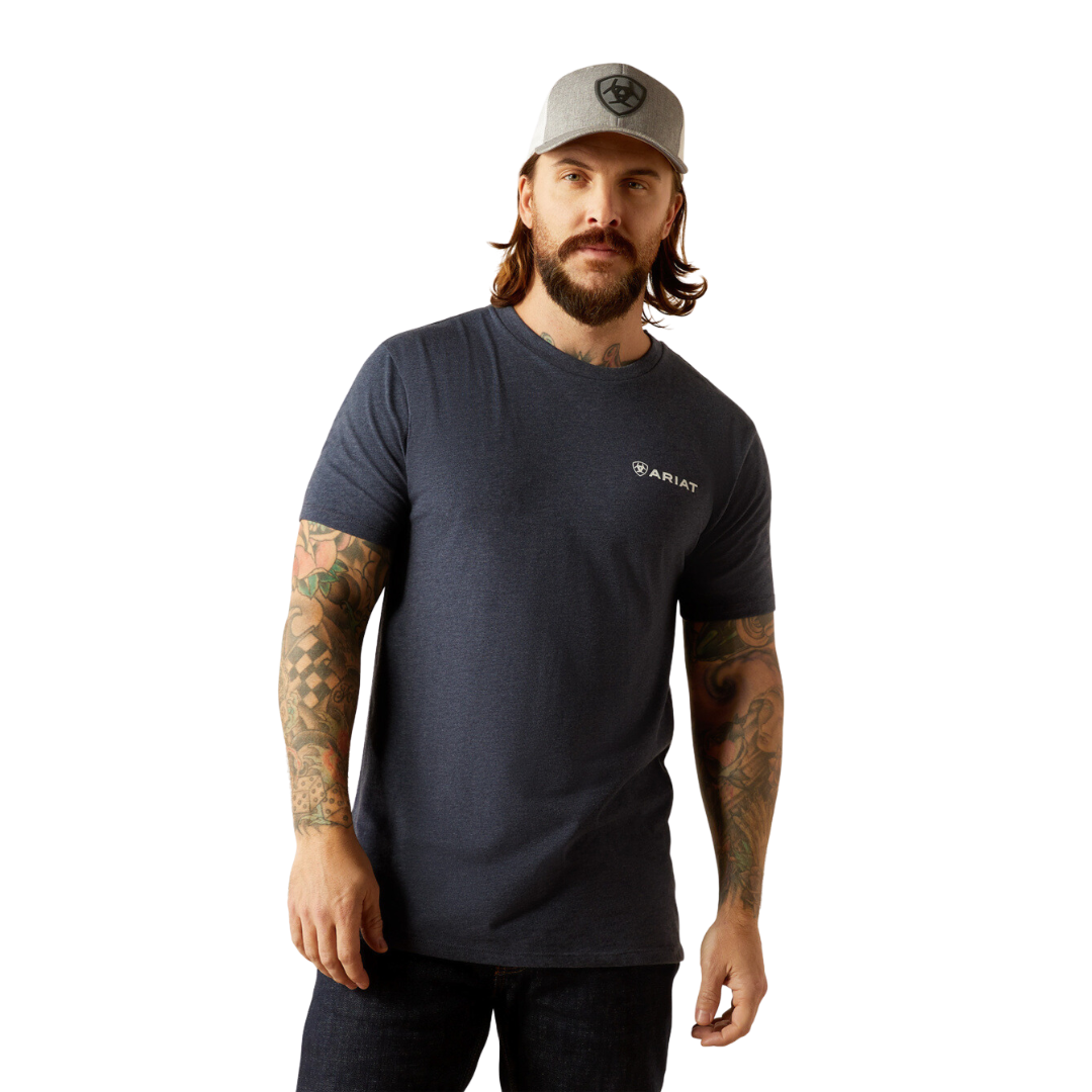 Ariat Men's Camo Patriot Navy Heather Shirt