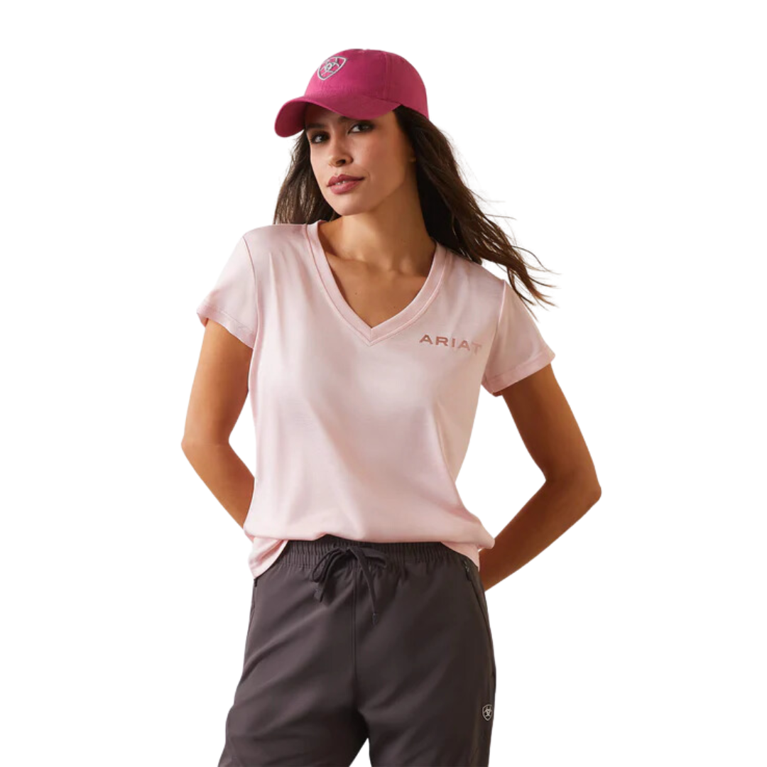 Ariat Women's Laguna Logo Top Coral Blush Shirt