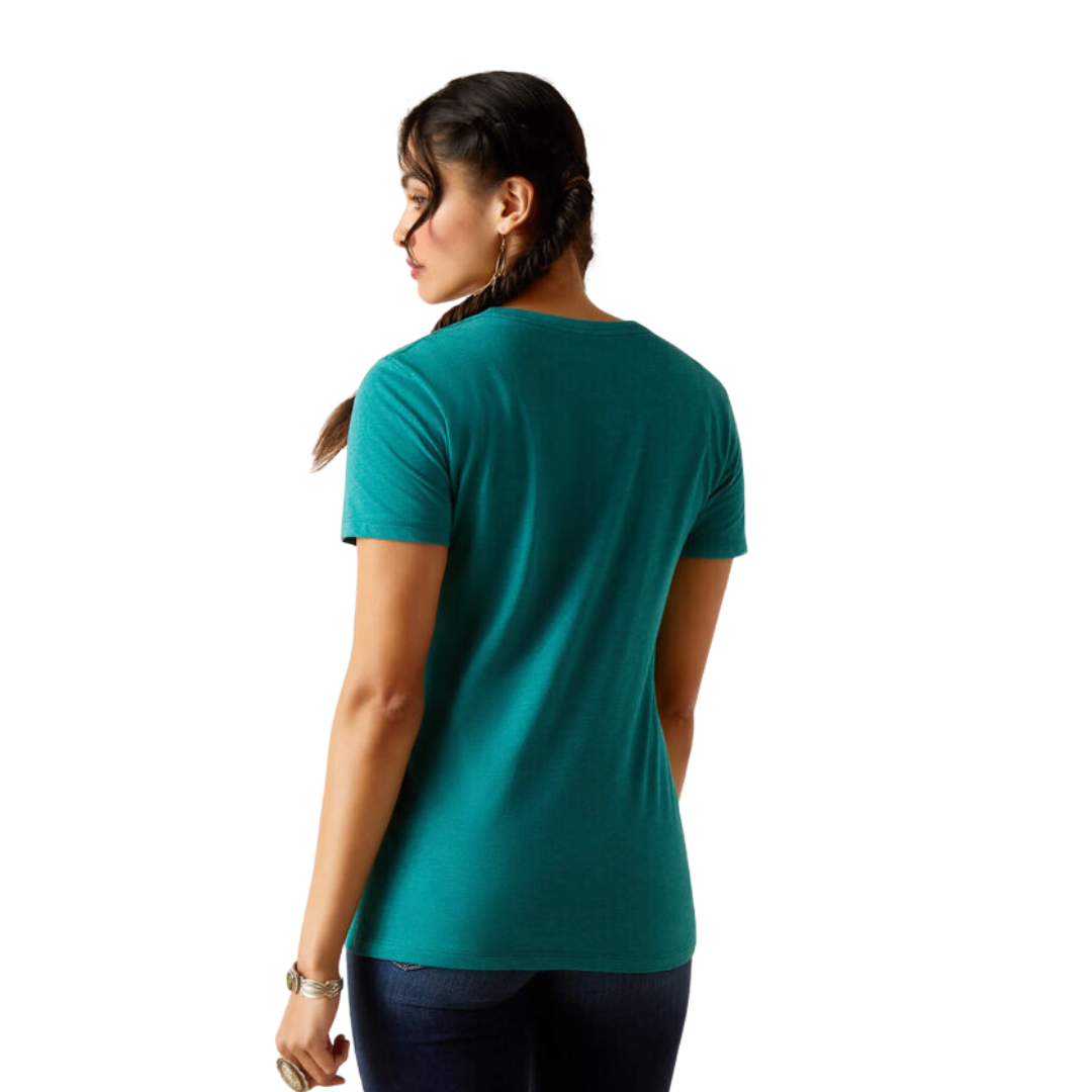 Ariat Women's Serape Dark Teal Heather Shirt