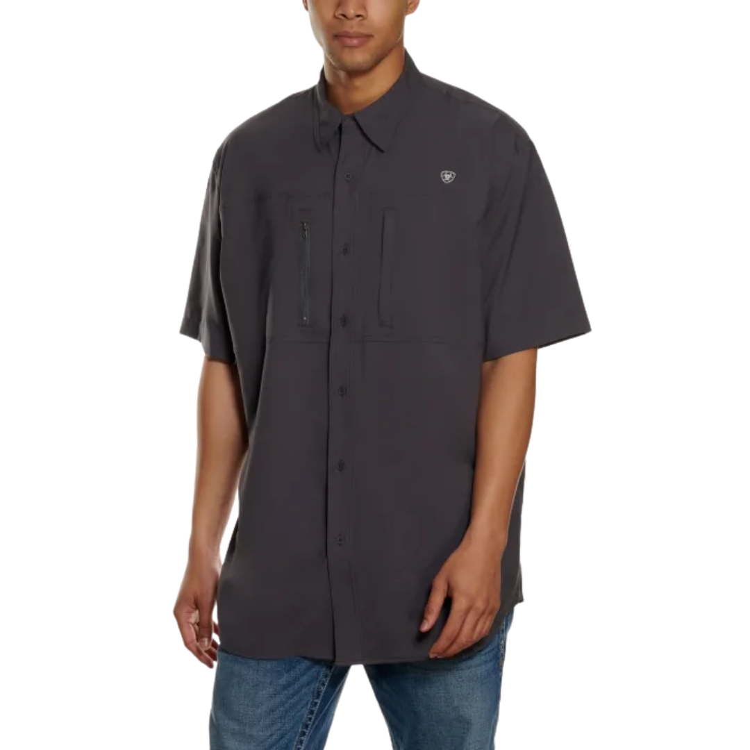 Ariat Men's Venttek Classic Fit Charcoal Shirt