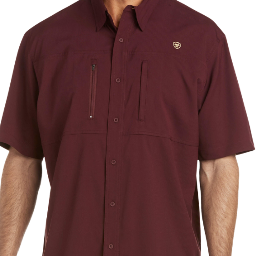 Ariat Men's Venttek Classic Fit Malbec Shirt