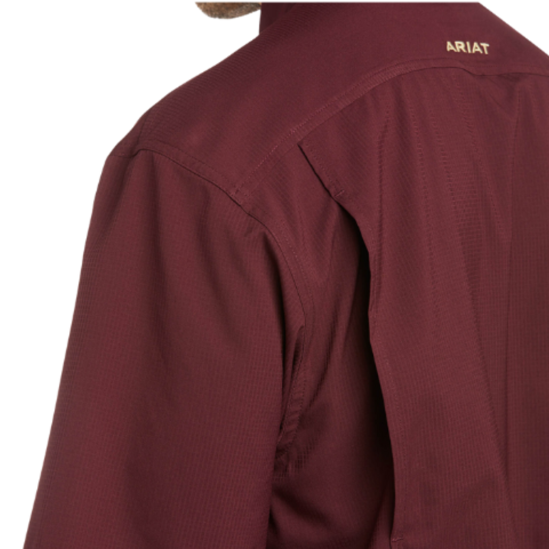 Ariat Men's Venttek Classic Fit Malbec Shirt