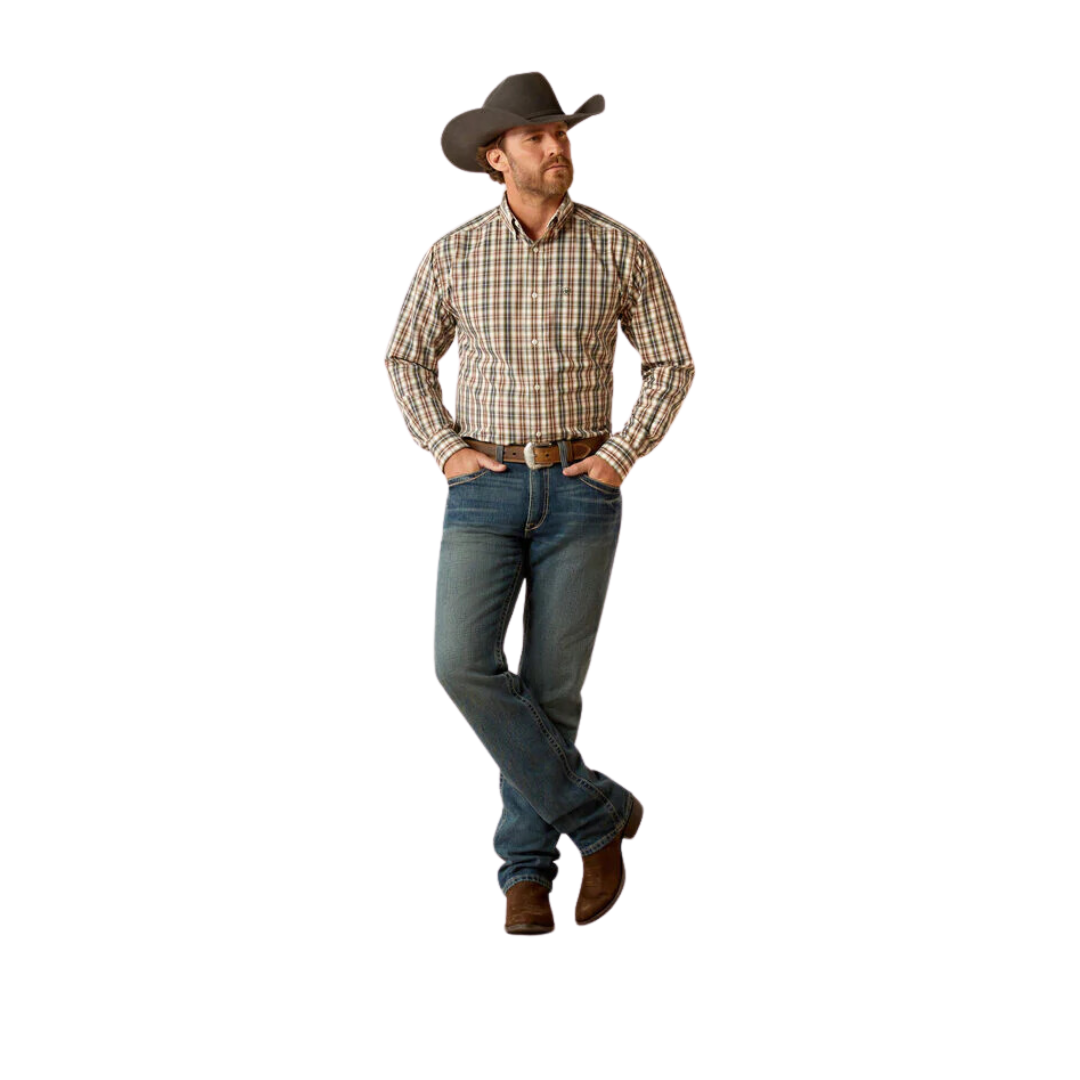 Ariat Men's Folk Brown Shirt