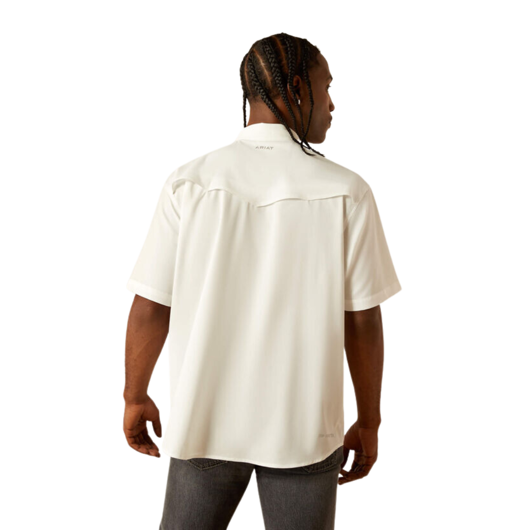 Ariat Men's Western Venttek Classic Fit White Shirt