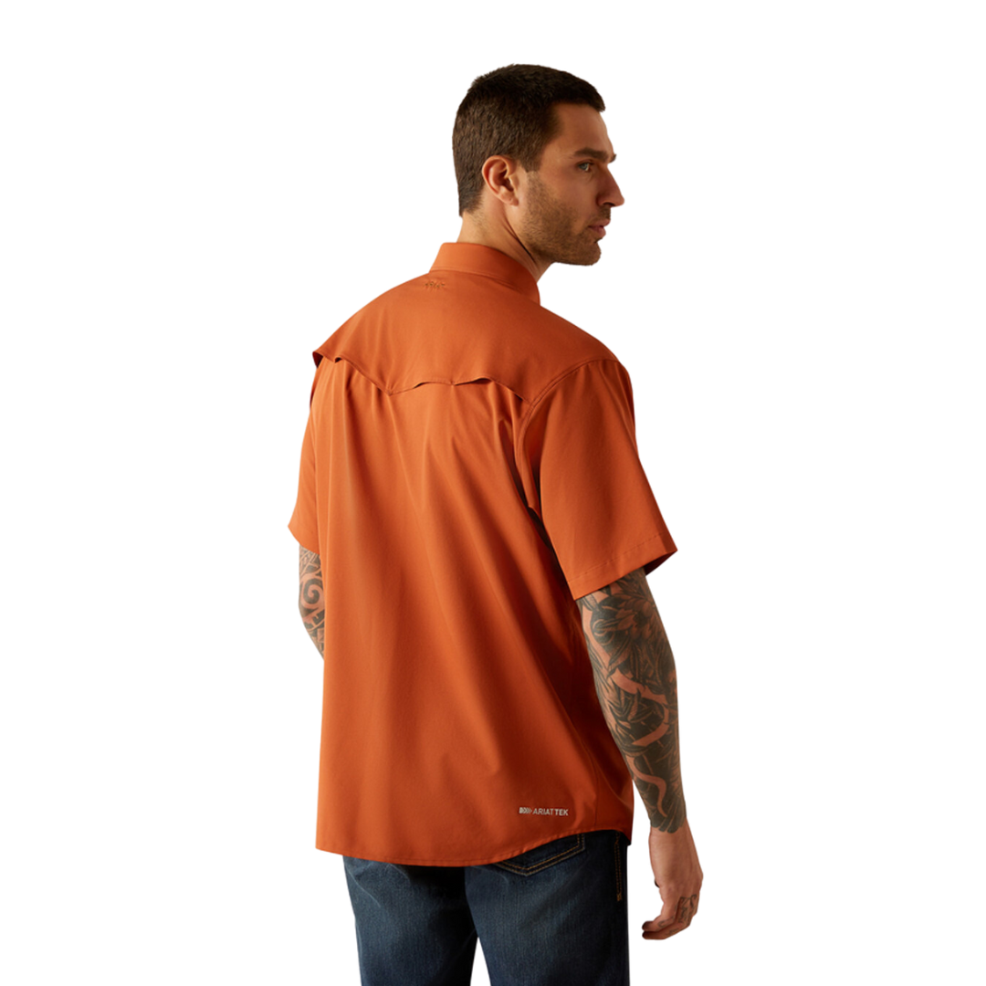 Ariat Men's Western Venttek Classic Orange Shirt