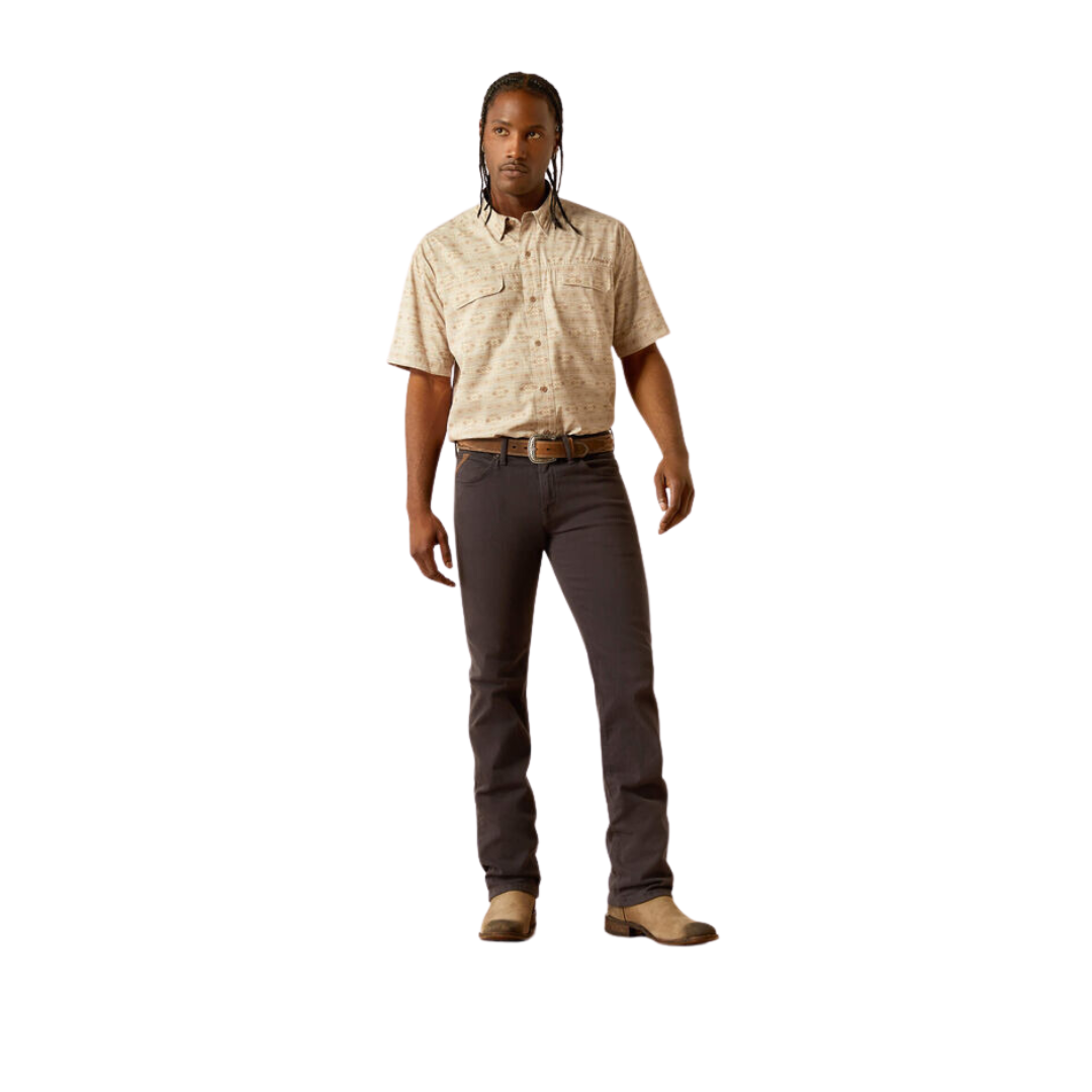 Ariat Men's Venttek Outbound Taupe Grey Shirt