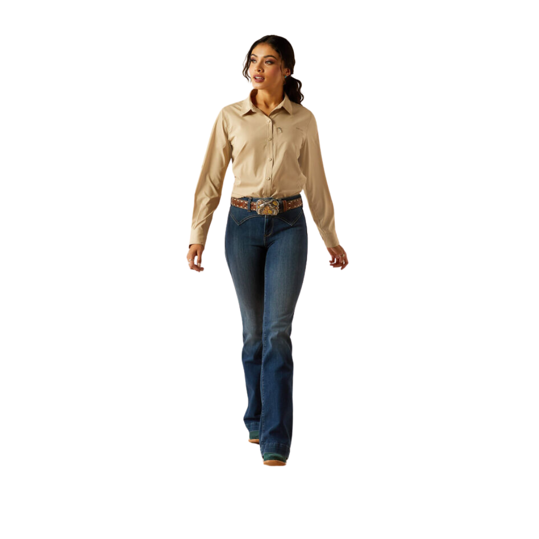 Ariat Women's VentTEK Stretch White Pepper Shirt