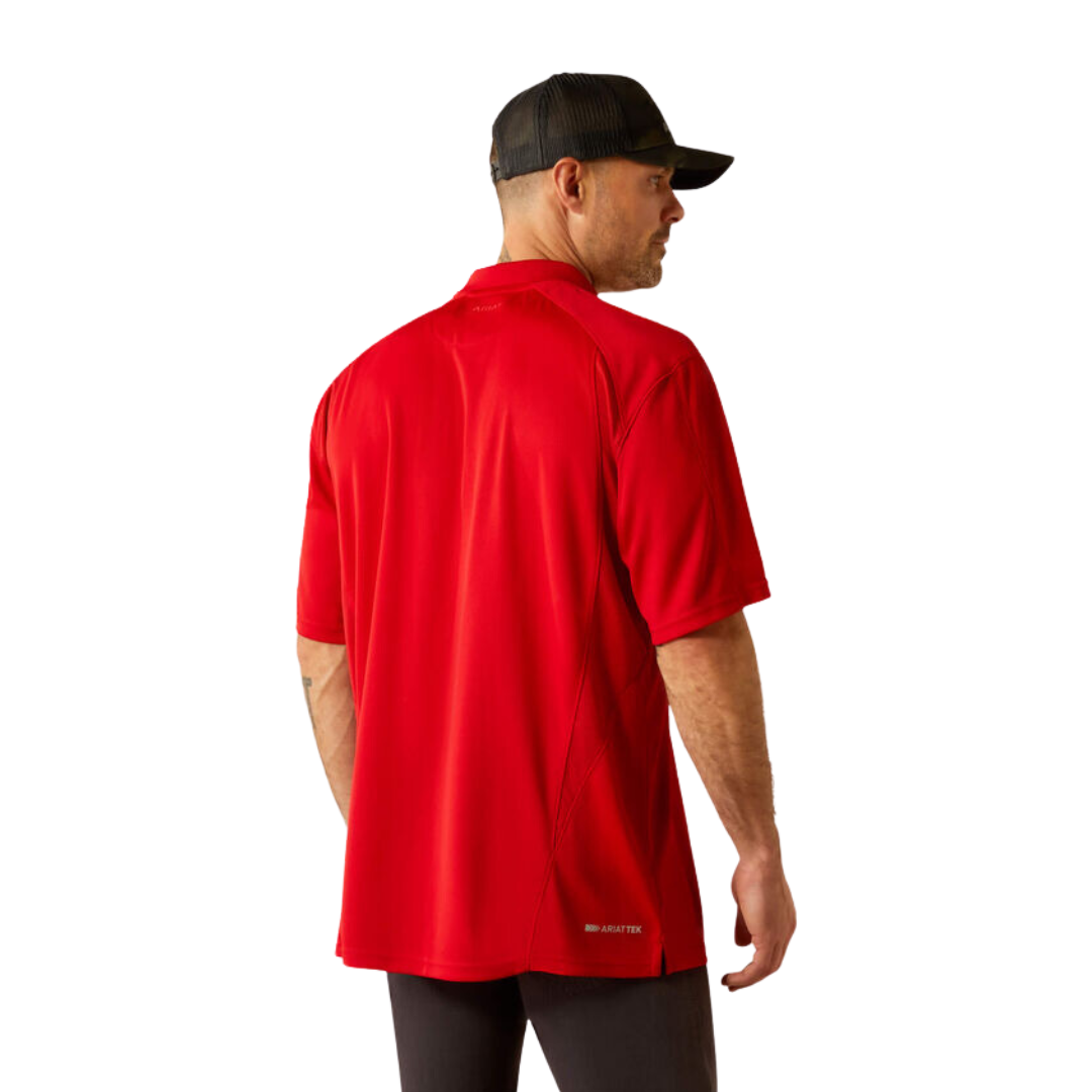 Ariat Men's Ac Polo Haute Red Shirt