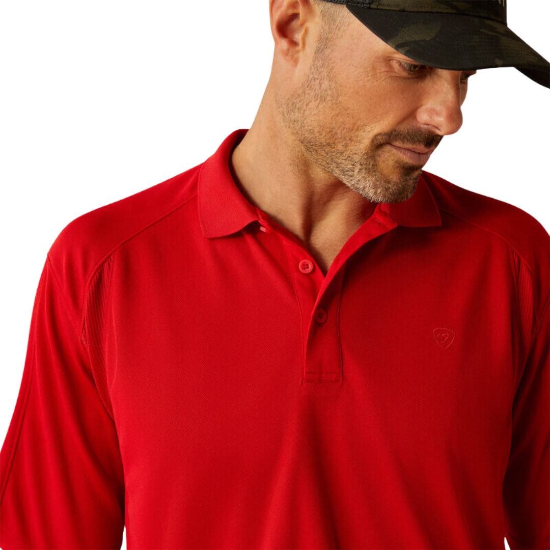 Ariat Men's Ac Polo Haute Red Shirt