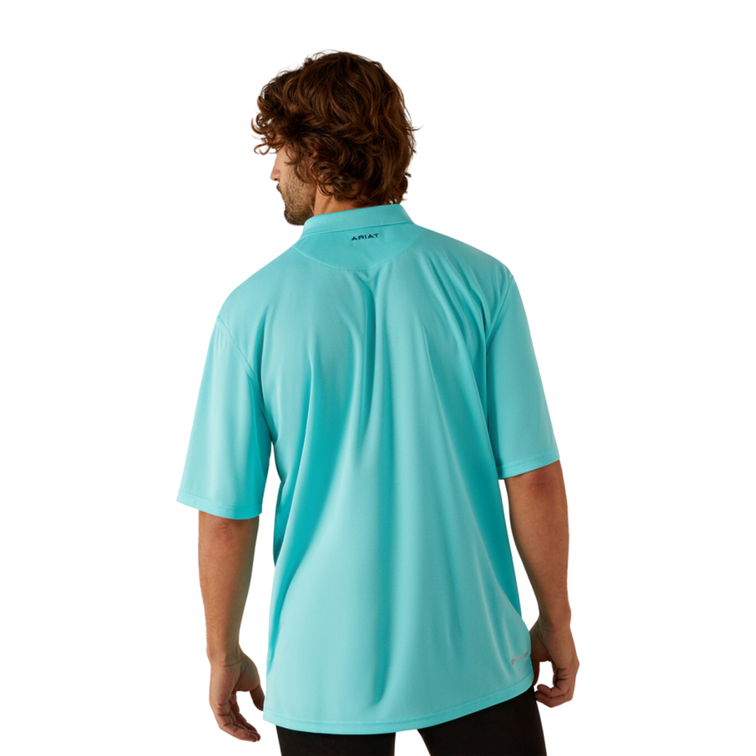Ariat Men's Tek Polo Radiance Blue Shirt