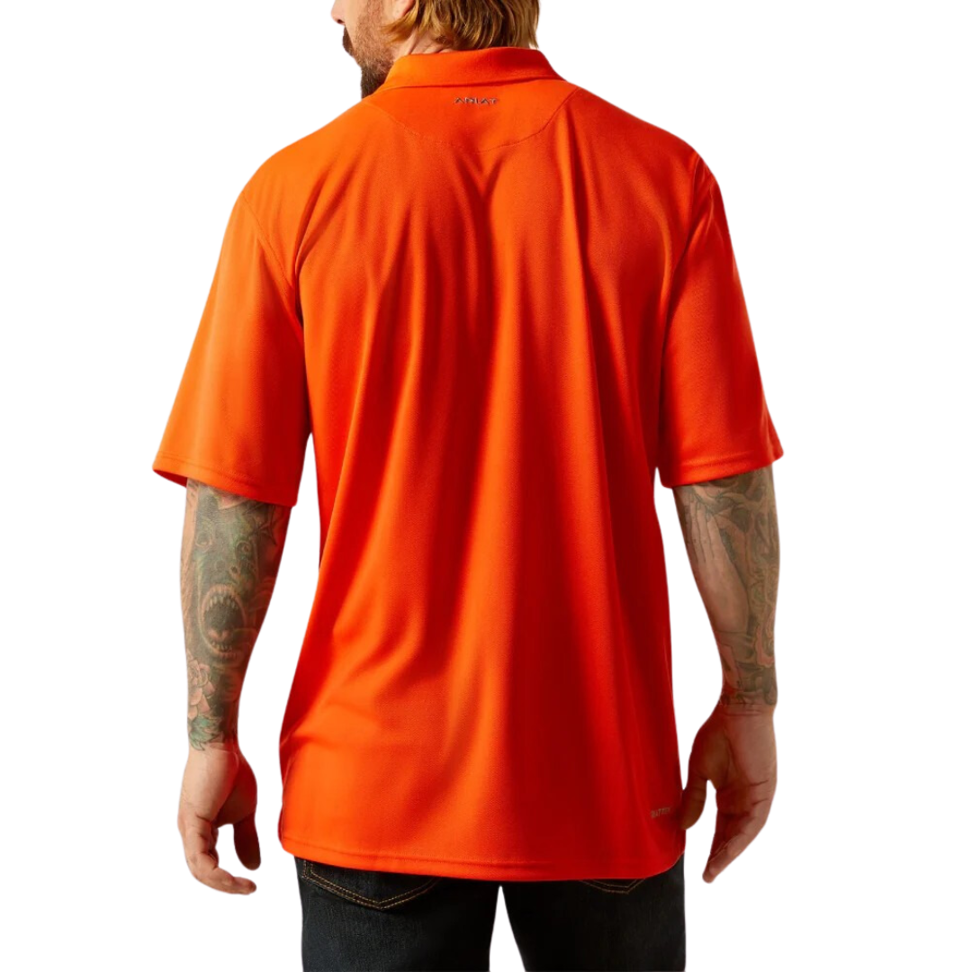 Ariat Men's Tek Cherry Tomato Polo Shirt