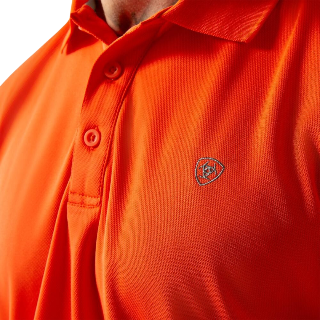 Ariat Men's Tek Cherry Tomato Polo Shirt