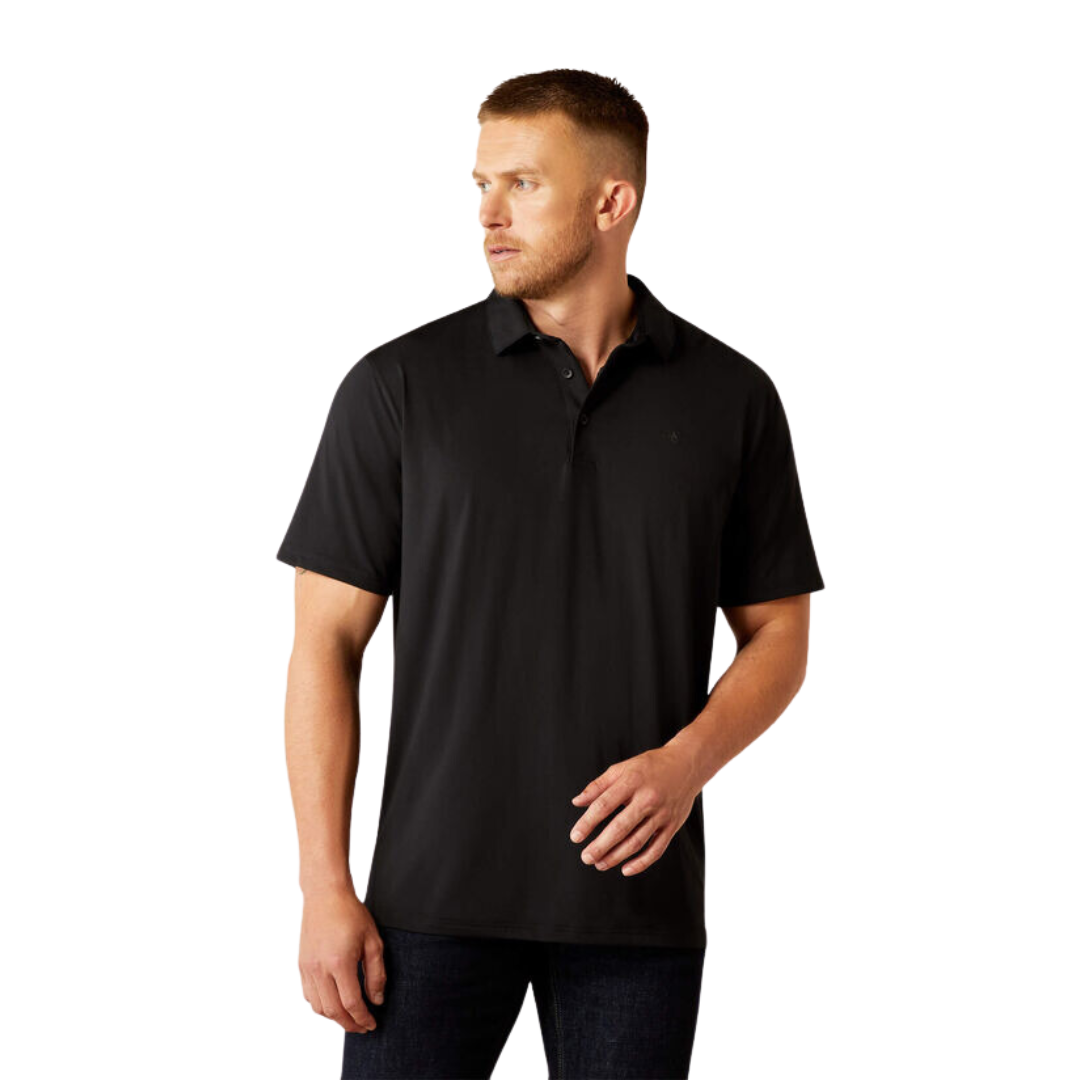 Ariat Men's 360 Airflow Polo Black Shirt