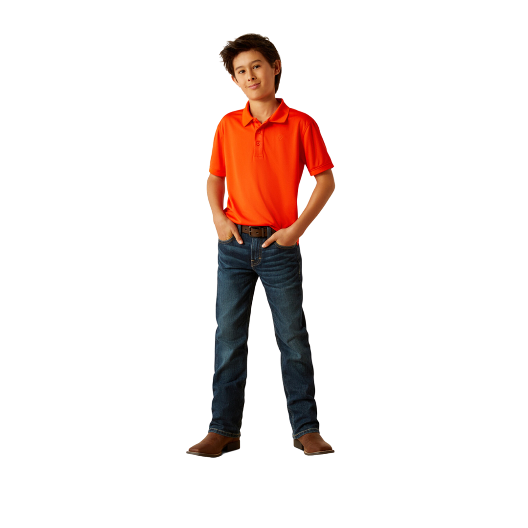 Ariat Youth Boy's Tek Cherry Tomato Shirt