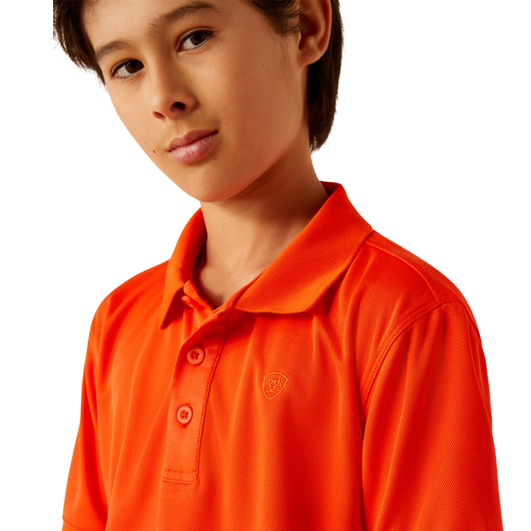 Ariat Youth Boy's Tek Cherry Tomato Shirt