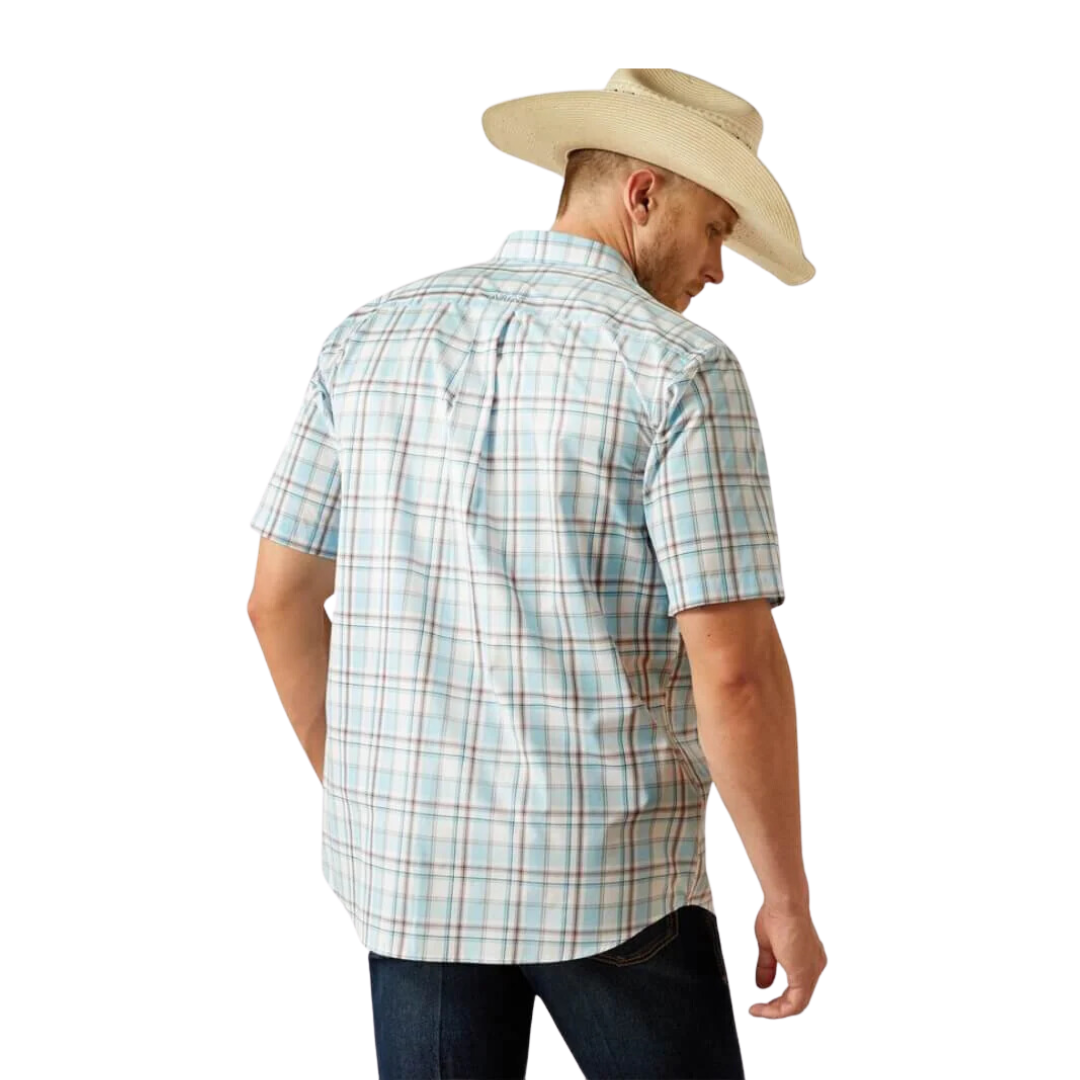 Ariat Men's Geoffrey Pro Series Light Turquoise Shirt