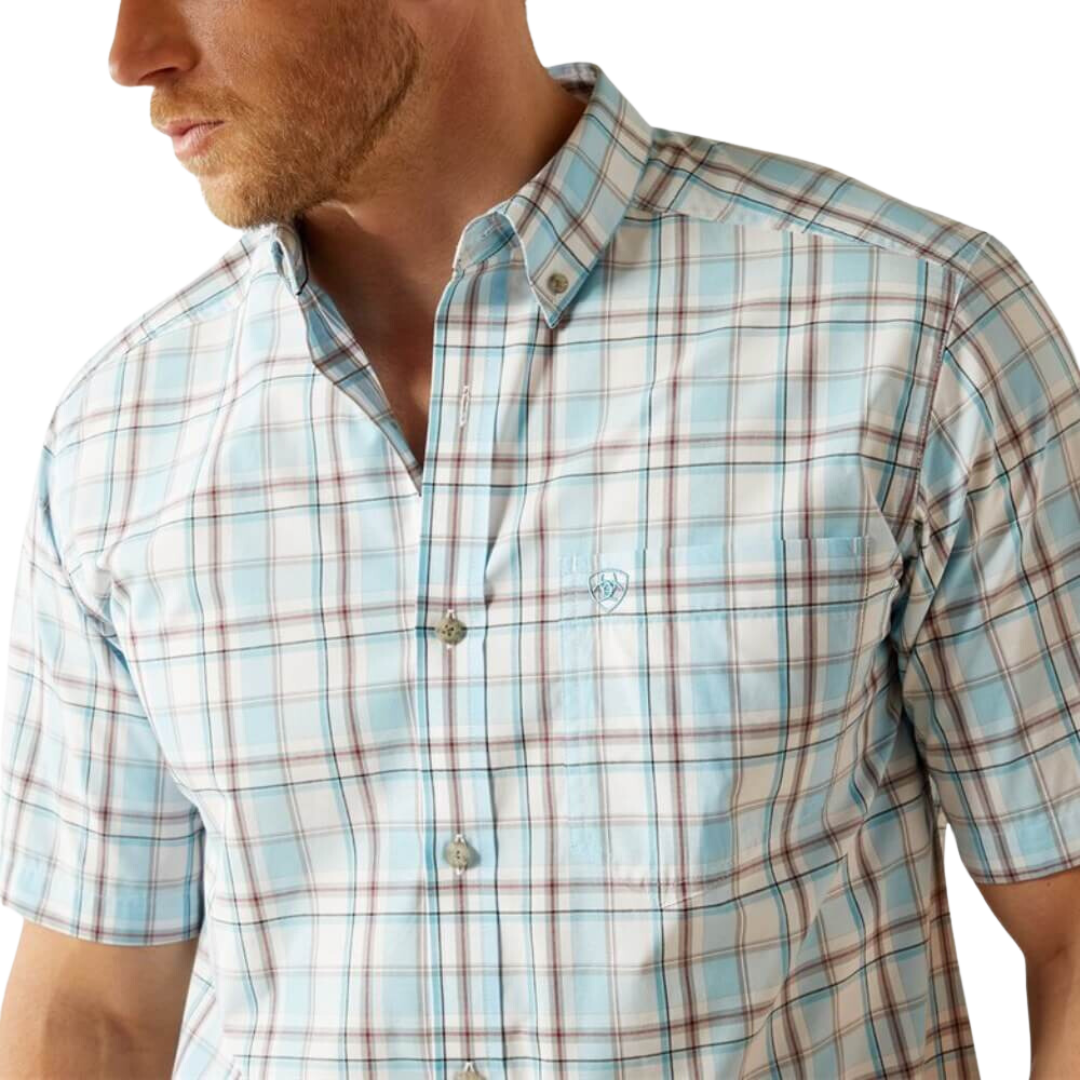 Ariat Men's Geoffrey Pro Series Light Turquoise Shirt