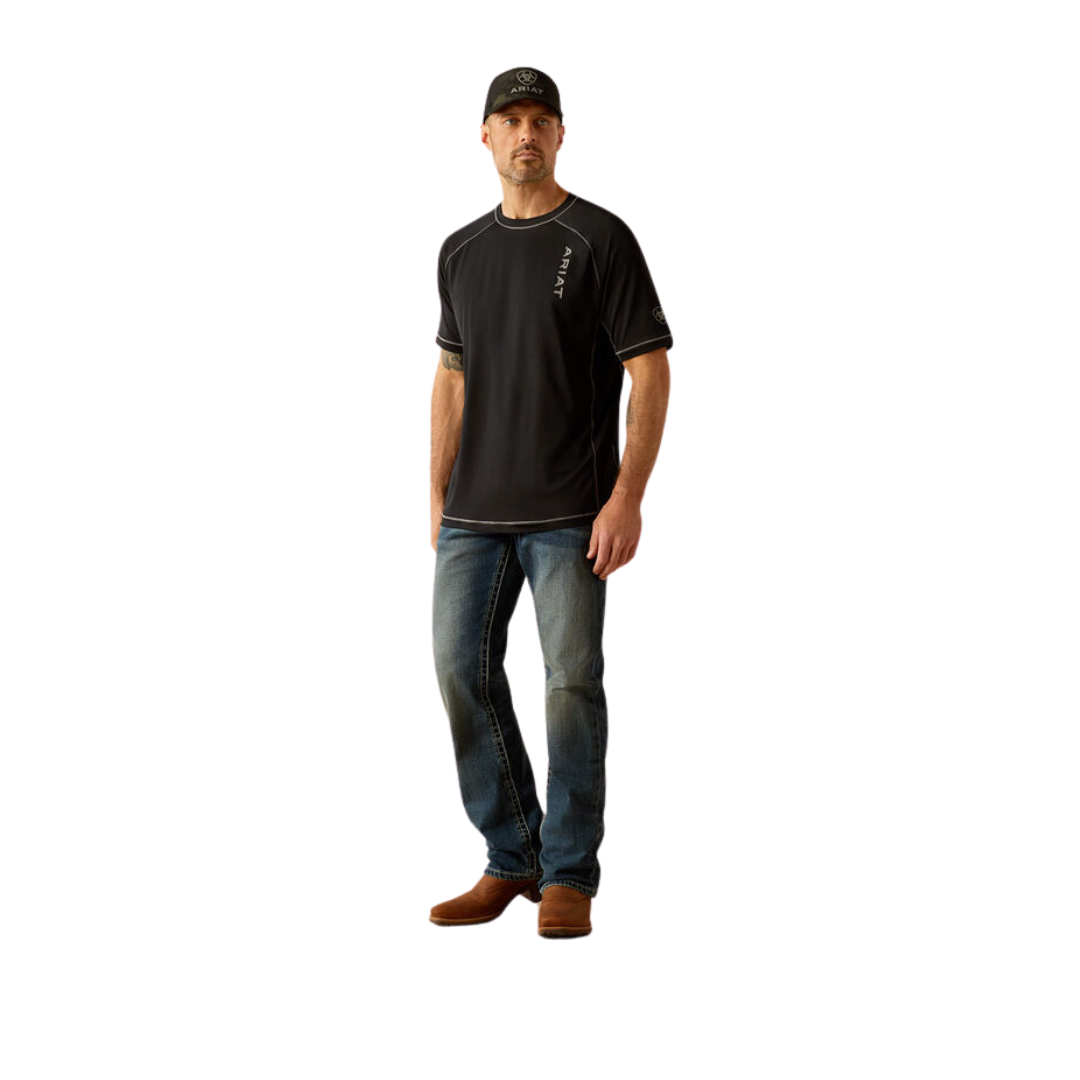 Ariat Men's 360 Airflow Black Tee Shirt