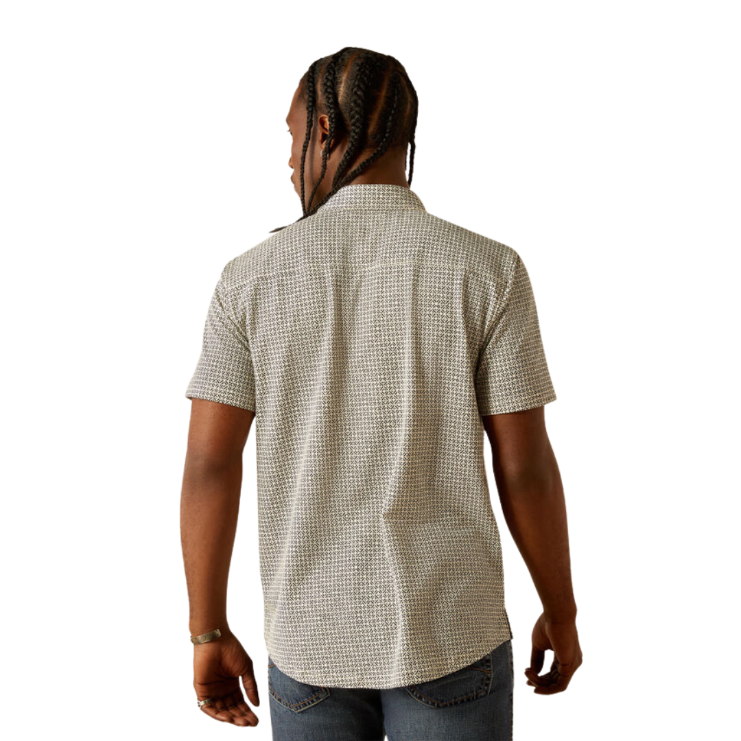 Ariat Men's Retro Button Down White Shirt