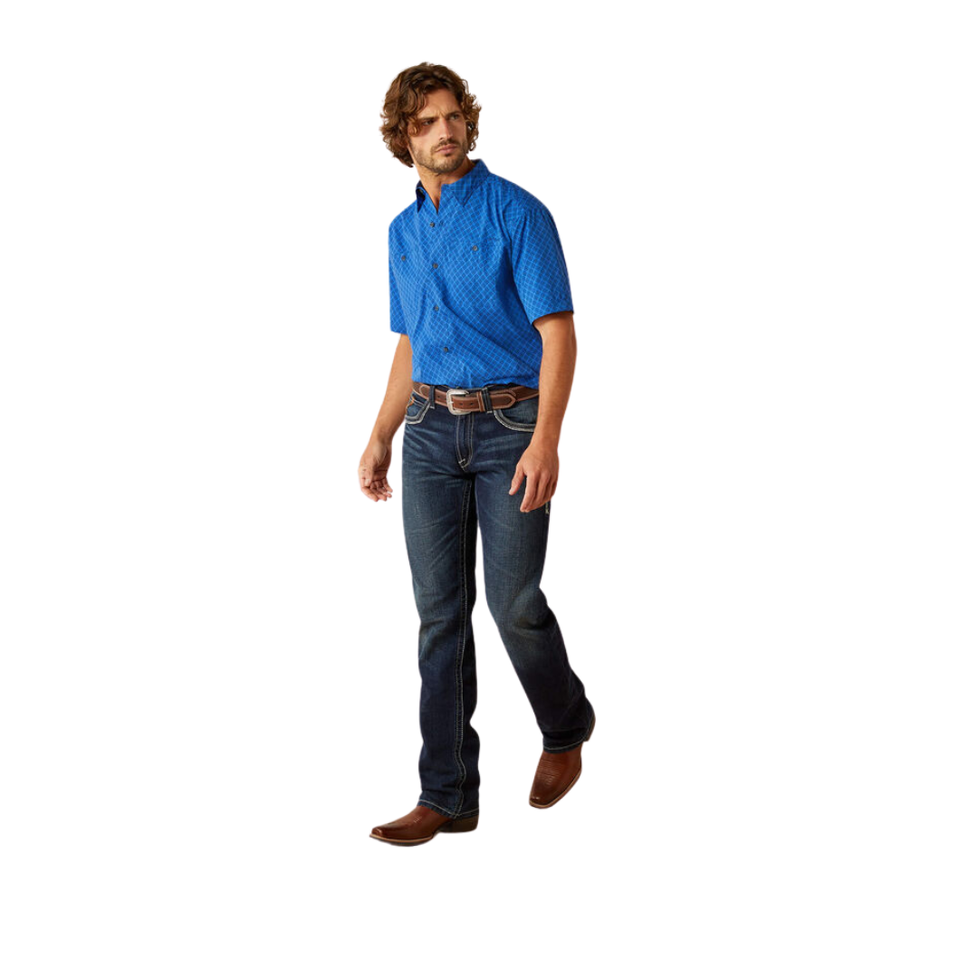 Ariat Men's 360 Airflow Classic Fit Olympian Blue Shirt