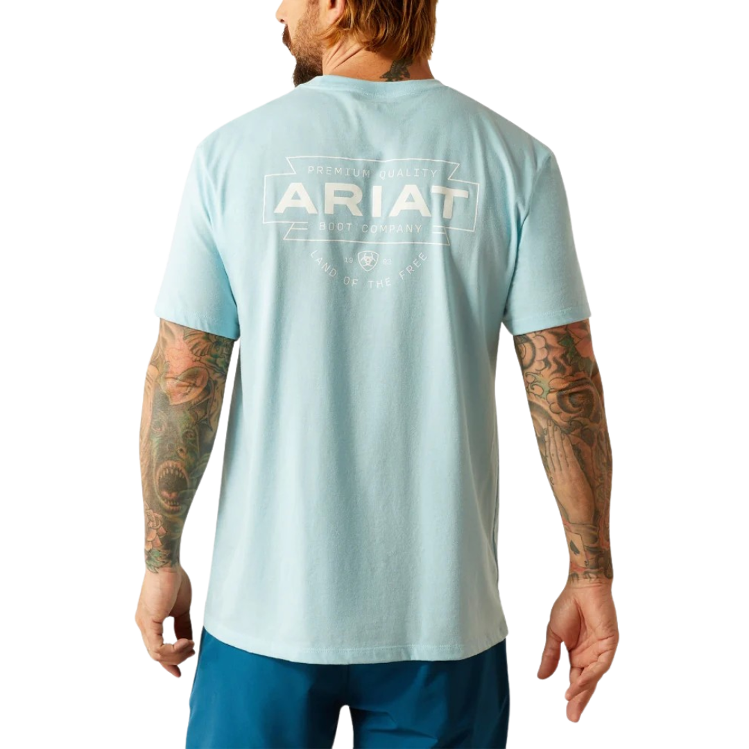 Ariat Men's Southwest Light Blue Tee Shirt