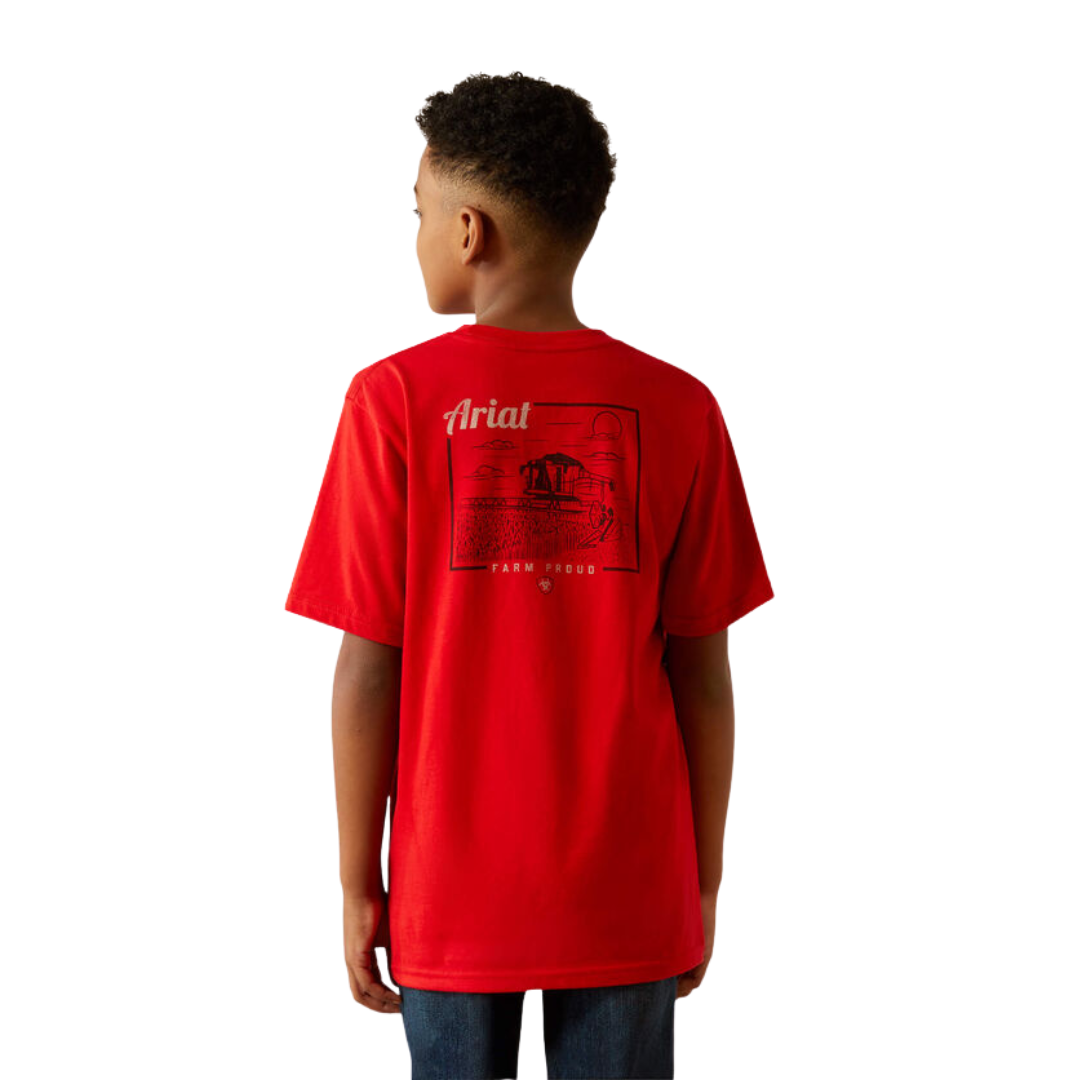 Ariat Youth Boy's Proud Farmer Redline Tee Shirt