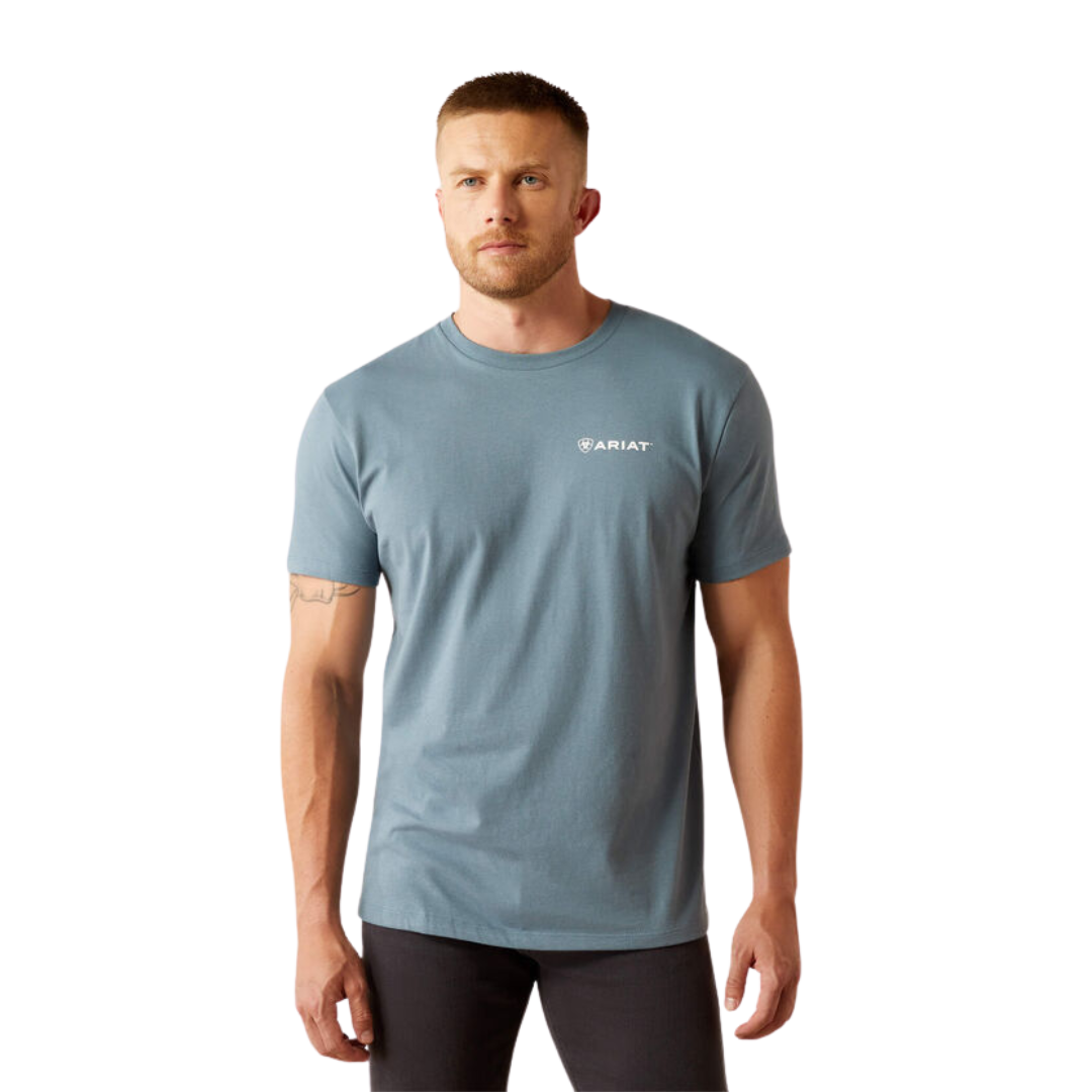 Ariat Men's Eagle Rock Light Denim Tee Shirt