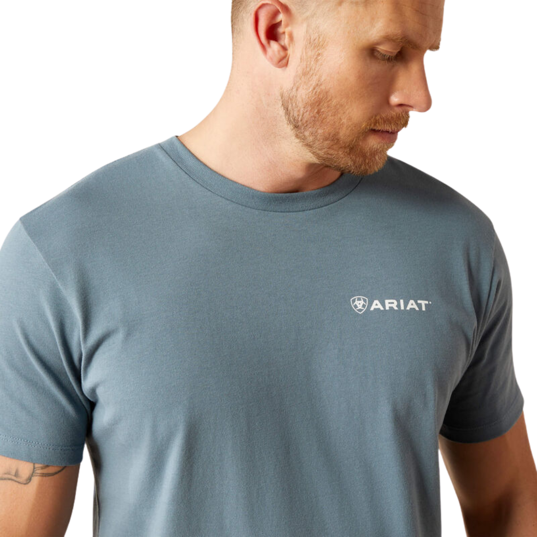 Ariat Men's Eagle Rock Light Denim Tee Shirt