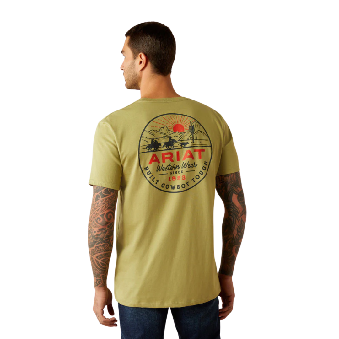 Ariat Men's Full Circle Tent Green Tee Shirt