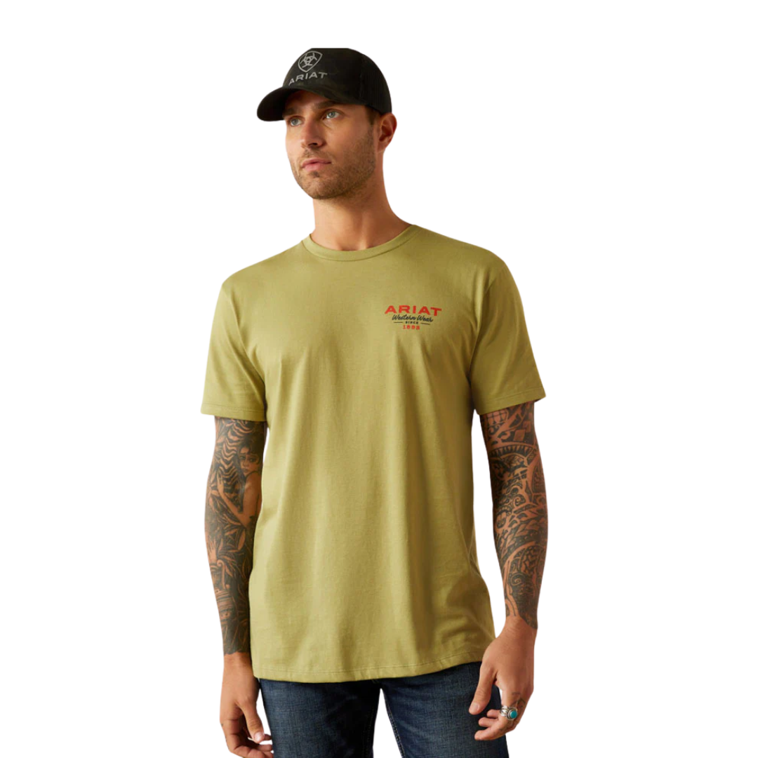 Ariat Men's Full Circle Tent Green Tee Shirt