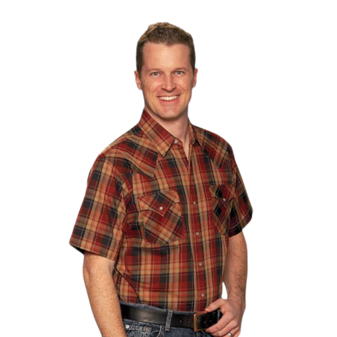 Ely Walker Men’s Cattleman Plaid Multicolor Shirts