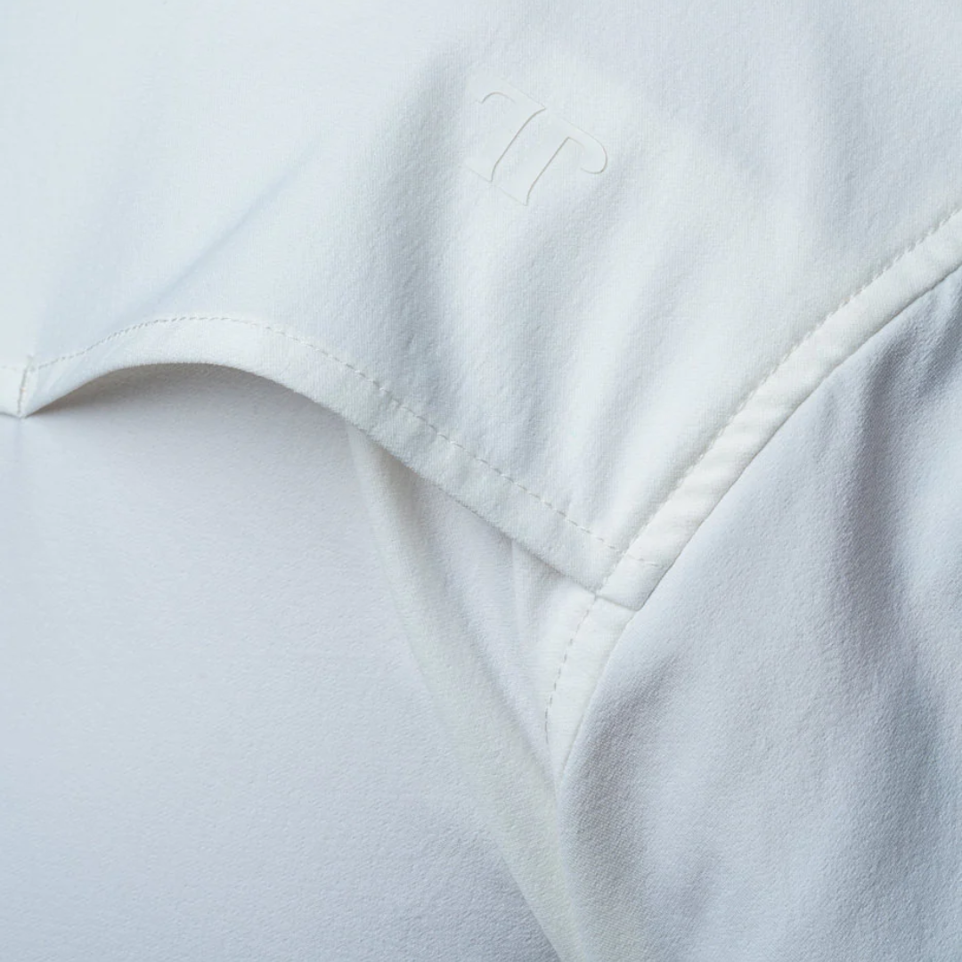 Ferrell Men's Short Sleeve Snap White Shirt