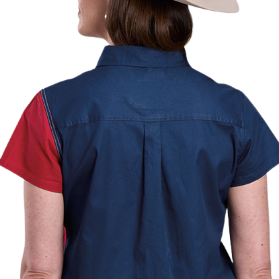 Roper Women's Texas Flag Blue Shirt
