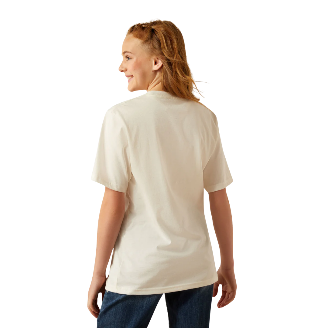 Ariat Youth Girl's Chicken Love White Tee Shirt
