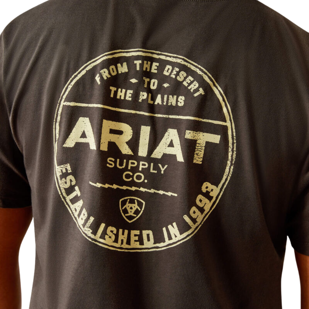 Ariat Men's Explore Circle Vintage Black Tee Shirt