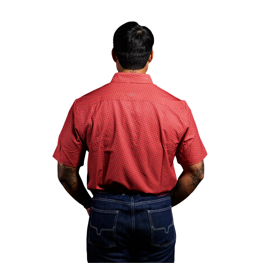 Ferrell Men's The Miller Printed Red Shirt