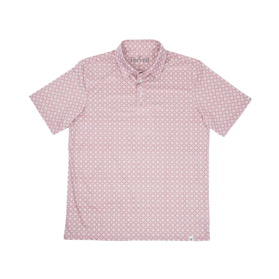 Ferrel Men's Brand Polo Diamond Red Shirt