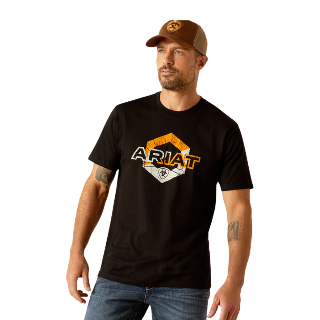 Ariat Men's Hexstatic Black Tee Shirt