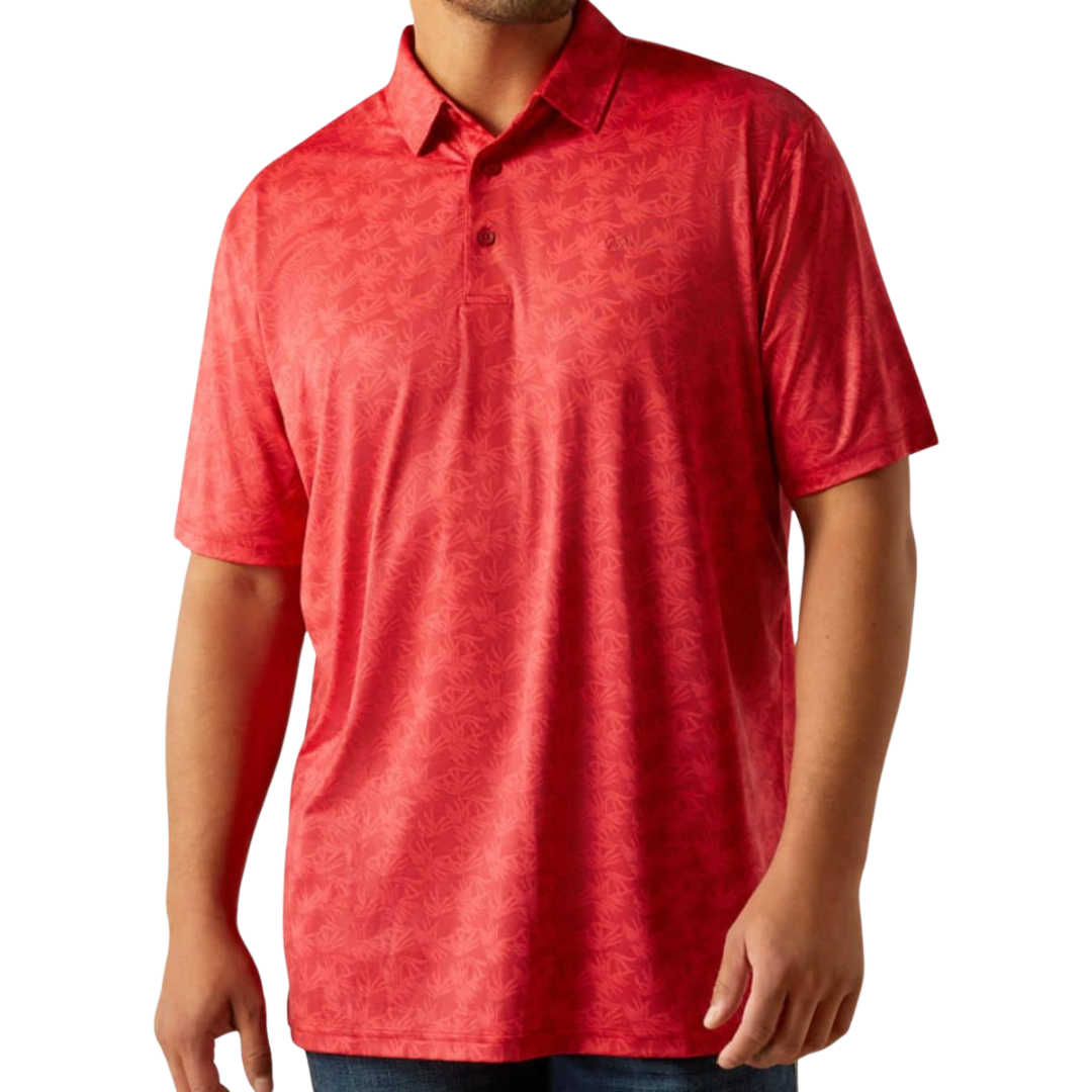 Ariat Men's 360 Airflow Polo Red Shirt