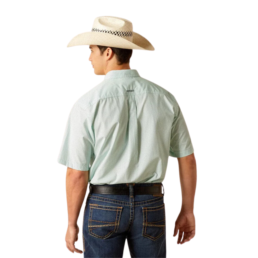 Ariat Men's Jordan Fitted Turquoise Shirt