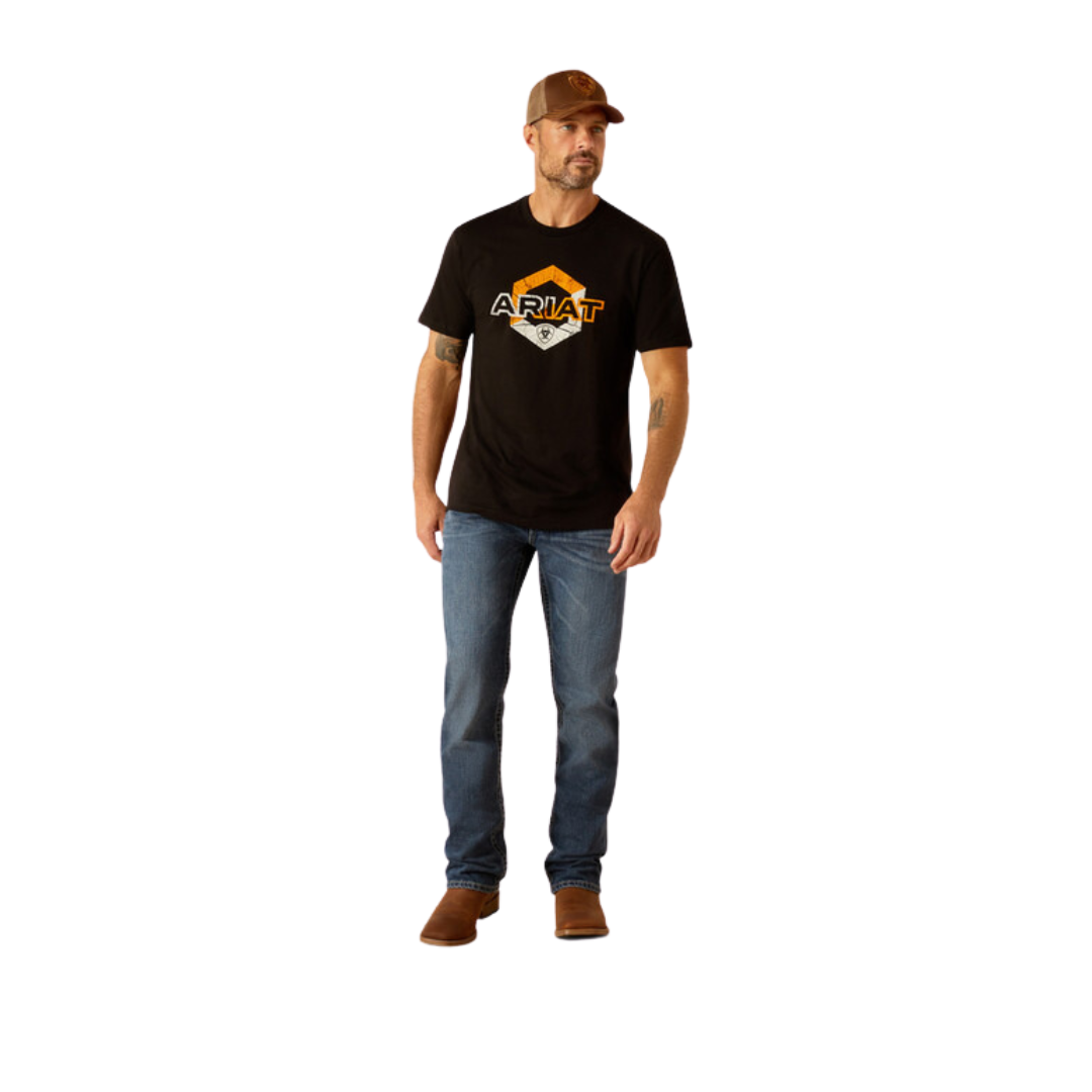 Ariat Men's Hexstatic Black Tee Shirt