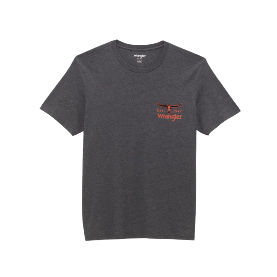 Wrangler Men's Graphic Tee Asphalt Heather T-Shirt