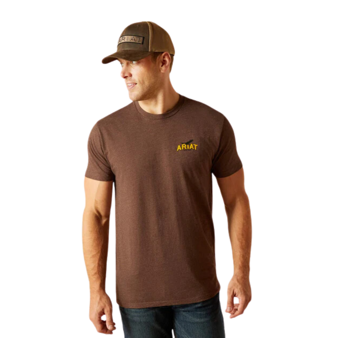 Ariat Men's Bison Sketch Shield Tee Shirt