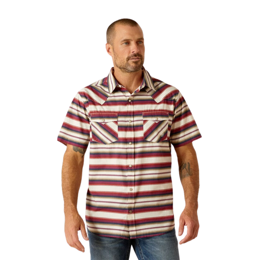 Ariat Men's Haden Sandshell Retro Fit Western Snap Multicolor Shirt