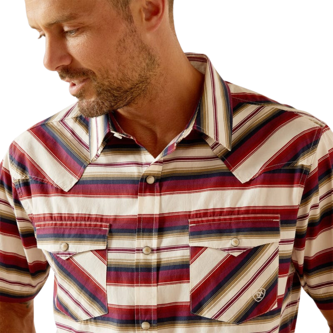 Ariat Men's Haden Sandshell Retro Fit Western Snap Multicolor Shirt