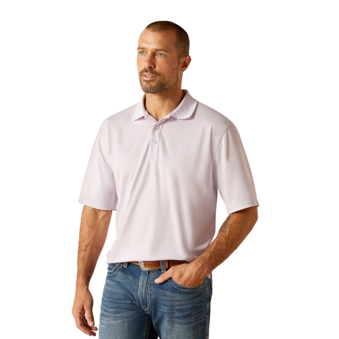 Ariat Men's Vent Tek Tranquil Purple Polo Shirt