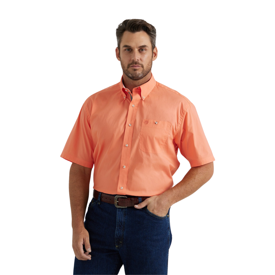 Wrangler Men's George Strait Orange Shirt